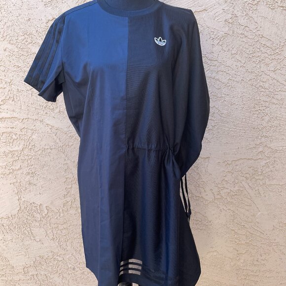 NWT Adidas Original Drawstring Tee Dress - Picture 3 of 12